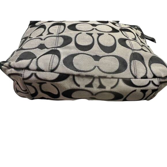 Sold! Coach Daisy Signature Outline Emma Metallic Tote - Picture 5 of 6